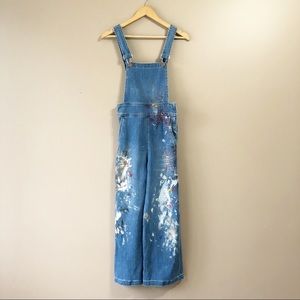 Madewell Custom Paint Splatter Overalls